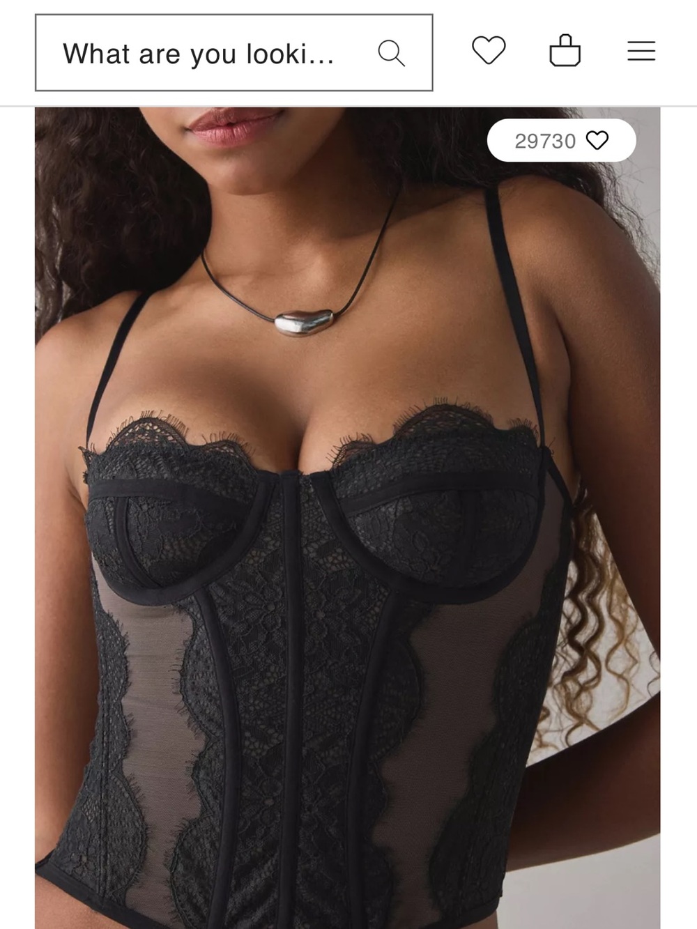 Out From Under Modern Love Corset - XL - Urban Outfitters - like new